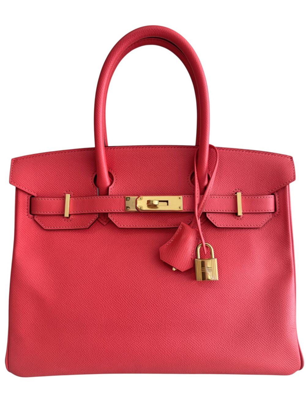 Hermes Birkin 30 Rose Jaipur Pink Epsom Leather Gold Hardware